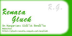 renata gluck business card